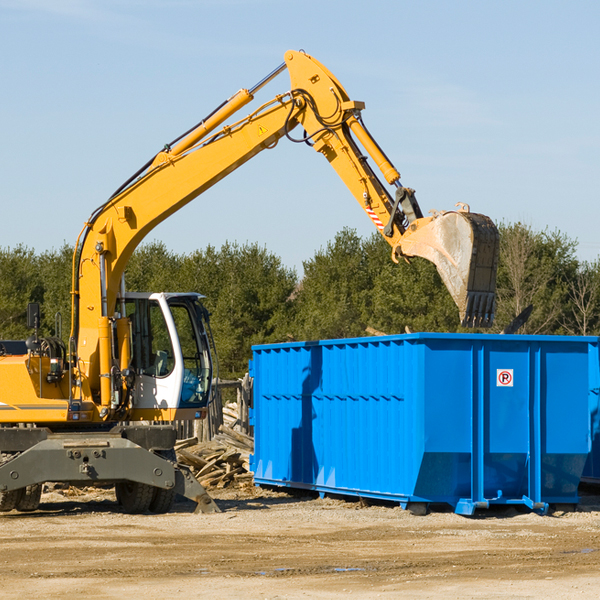 can i rent a residential dumpster for a construction project in Rachel NV